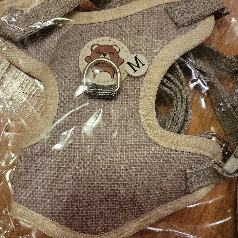 Light Gray Cat Harness and Leash Set